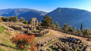 Tholos im Heiligtum der Athena in Delphi - Rundreise Griechenland