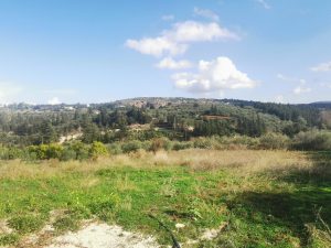 Weiter Blick über das Grundstück - Baugrundstück bei Kalyves auf Kreta zu verkaufen