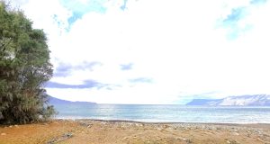 Blick vom Grundstück aufs Meer - Grundstück am Strand bei Kissamos auf Kreta zu verkaufen