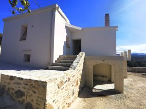 Außentreppe - Villa mit Studio bei Maleme auf Kreta zu verkaufen