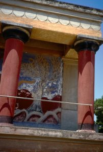 Fresko im Palast von Knossos - Heraklion Kreta