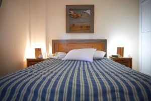 Apartment mit 2 Schlafzimmern und Meerblick, Schlafzimmer - Zorbas Apartments Volissos Chios