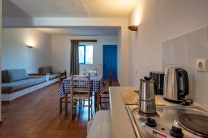 Apartment – Wohnbereich mit Küche - Olympia Mare Kardamena Kos