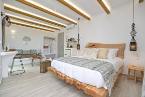 Grand Suite mit Meerblick, Schlafzimmer - Marine Dream Seaside Hotel Plaka Naxos