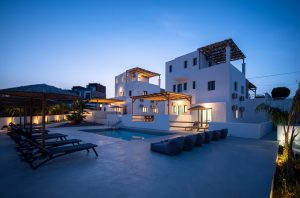Villen am Abend - Blue Di Mare Villas Lachania Rhodos