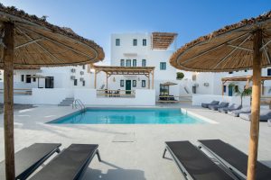 Pool und Pergola - Blue Di Mare Villas Lachania Rhodos