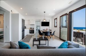 Maisonette, Wohnzimmer - Blue Di Mare Villas Lachania Rhodos