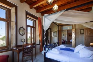 Schlafzimmer mit Himmelbett - Venetico Palazzo Chromonastiri Kreta