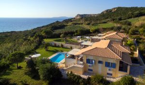 Villa mit Pool und Meerblick - Panorama Villas Arillas Korfu