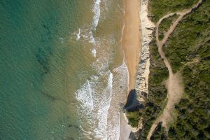 Strand von oben - Panorama Villas Arillas Korfu