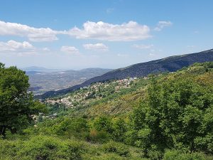 Blick über das Pilion-Gebirge - Karaiskos Farm Bauernhof Pilion