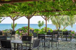 Innenhof am Meer - Hotel Cleopatra Chorefto Pilion