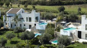 Anlage von oben - Arbora Olea Villas Skaleta Rethymnon