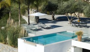 Pool mit Wasserfall - Arbora Olea Villas Skaleta Rethymnon
