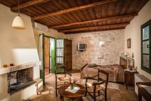 Studio, Wohn- und Schlafraum - Enagron Öko-Dorf Axos Kreta