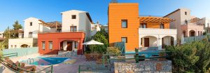 Villen mit Garten - Anlage mit fünf Villen bei Kalyves auf Kreta zu verkaufen