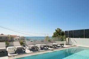 Pool mit Meerblick - Villa EmJo Panormo Kreta