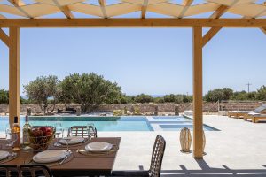 Überdachte Terrasse - Villa Pelagria Frangokastello