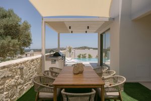 Überdachter Essplatz - Villa Lynx Perama Kreta
