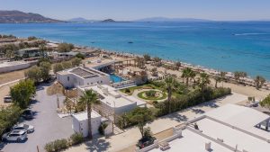 Anlage von oben am Strand – Plaka, Naxos