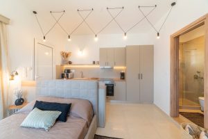 Apartment I – Schlafzimmer – Manifesto Seaview Apartments I & II, Masouri