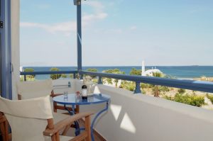 Balkon mit Meerblick - Kythira Golden Sun Agia Pelagia