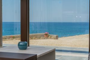 Blick auf den Strand Villa Fteri Kefalonia