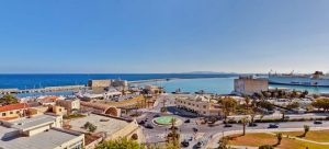 Blick über Heraklion aufs Meer - Marin Hotel Heraklion
