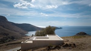 Dachterrasse mit Blick aufs Meer – Koukios & Moustis, Kalo Ampeli
