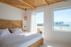 Deluxe-Doppelzimmer mit Meerblick – Mikri Vigla, Naxos
