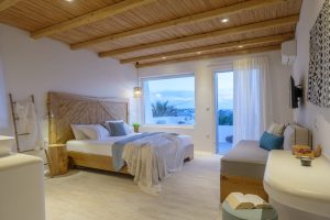 Deluxe-Dreibettzimmer mit Meerblick – Mikri Vigla, Naxos