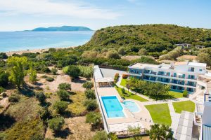 Die Anlage von oben - – Paradise Resort Finikounda