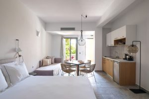 Doppelzimmer mit Gartenblick - – Margo Beach Hotel, Mavrovouni