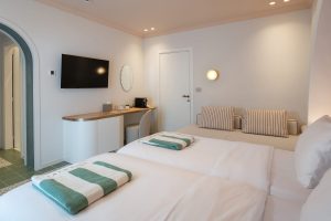 Dreibettzimmer mit Stadtblick, Villa Coo Kos-Stadt