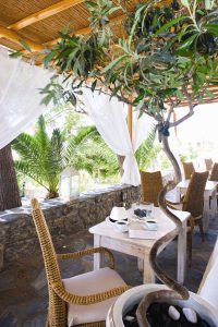 Frühstück auf der Terrasse - Hotel Elena Mykonos