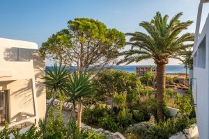 Garten mit Meerblick – Aris Hotel Paleochora Kreta