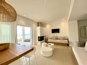 Grande Suite – Wohnraum – Almyra Seaside Luxury Suites, Kantouni