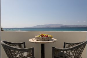 Balkon der Honeymoon-Suite – Agia Anna, Naxos
