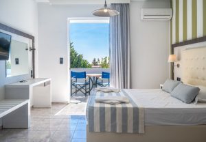 Studio Schlafbereich - Mythos Studios Apartments Damnoni