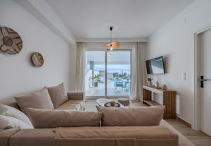 Villa 8 Wohnzimmer - Mythos Damnoni Plakias