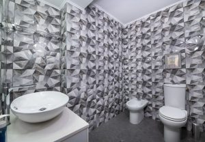 Badezimmer - Villa Plumeria Tersanas Akrotiri Chania