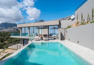 Villa Zeus Poolterrasse - Villen Dione Zeus Sellia Plakias