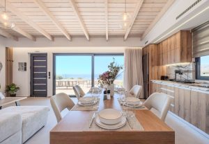 Wohnbereich mit Meerblick - Rodia Luxury Villa Plakias