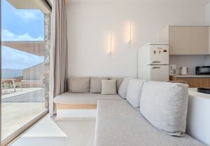 Villa 5 Wohnbereich - Pyrgos Exquisite Villas Plakias
