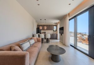 Villa 6 Wohnzimmer - Metatulia Villas Souda Plakias