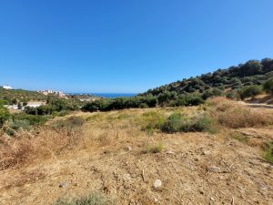 Grundstück mit Bergblick - Baugrundstück mit Baugenehmigung bei Chania auf Kreta zu verkaufen