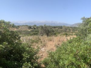 Grundstück mit Bergblick - Grundstück mit Panoramablick auf Akrotiri auf Kreta zu verkaufen