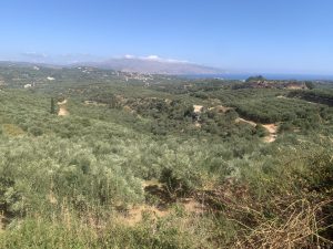 Weites Grundstück mit Aussicht - Großes Baugrundstück mit Meerblick bei Maleme auf Kreta zu verkaufen
