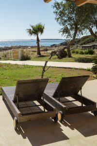 Liegen mit Meerblick Mera Beachfront House Falasarna