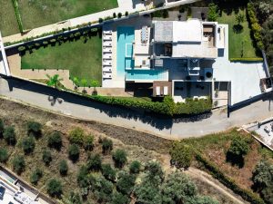 Luftaufnahme der Villa, Villa Aroma Agia Marina